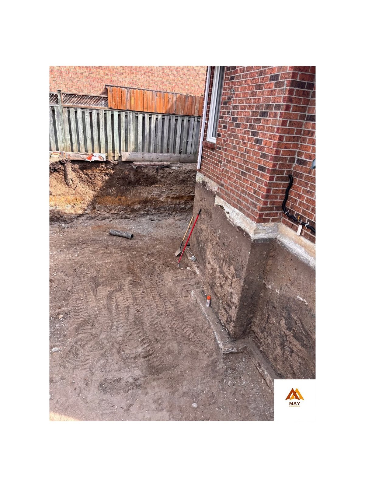 MAY Engineering Inc. engineering team Ontario — Excavation Next to Existing