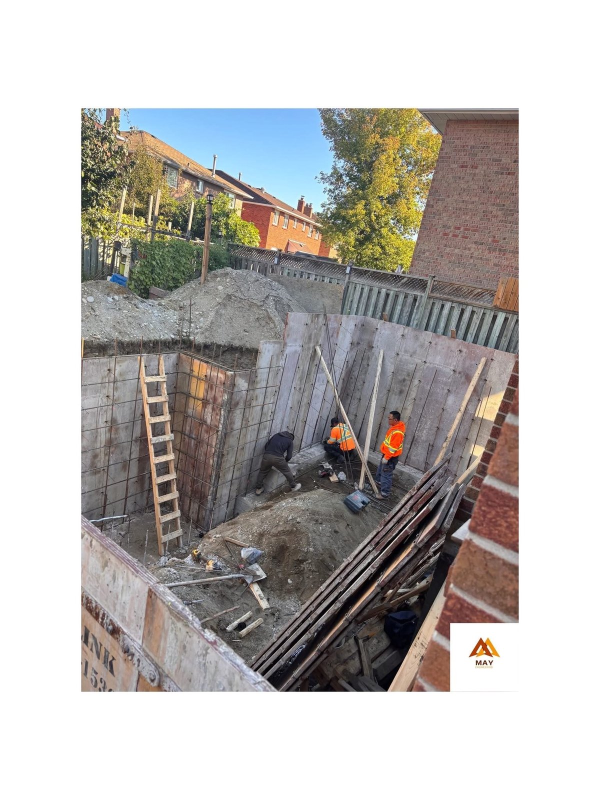 MAY Engineering Inc. engineering team Ontario — Deep Foundation Pit